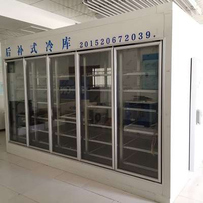 Time Limit Promotion deep freezer cold room butcher cold room Glass Door Display